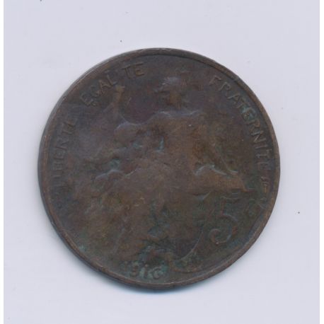 5 Centimes Dupuis - 1916 étoile - TB/TB+ - bronze 