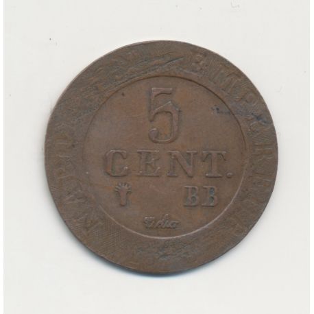 5 Centimes - 1808 BB Strasbourg - TB - Wesphalie - Napoléon Empereur