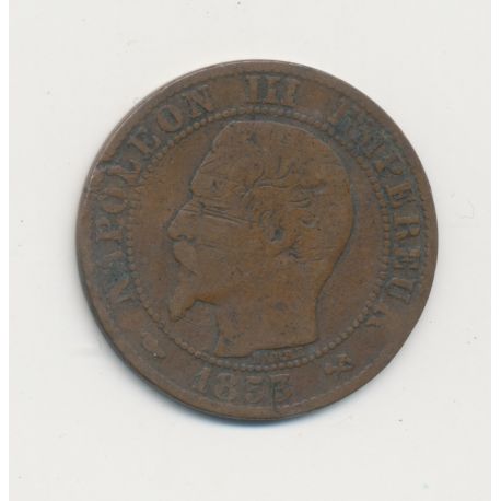 5 Centimes - 1853 B Rouen - Napoléon III Tête nue - TB