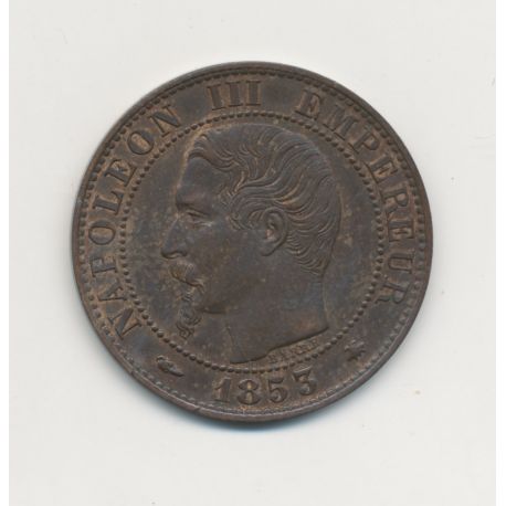 5 Centimes - 1853 BB Strasbourg - Napoléon III Tête nue - SUP+