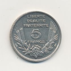5 Francs bazor - 1933 - TTB+