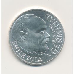 100 Francs Emile Zola - 1985 - argent - SPL+