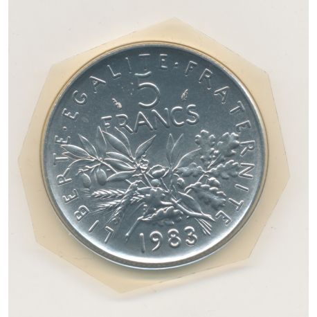 5 Francs Semeuse - 1983 - FDC