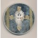 Médaille - Pape François avec croix - couleur - 70mm