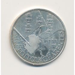 10 Euro des Régions - Poitou charente - 2010 - argent