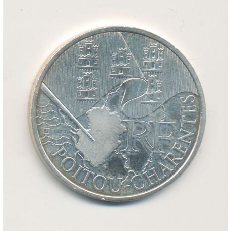 10 Euro des Régions - Poitou charente - 2011 - argent