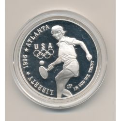 Etats-Unis - 1 Dollar 1995 - Tennis - Jeux Olympiques 1996 - argent