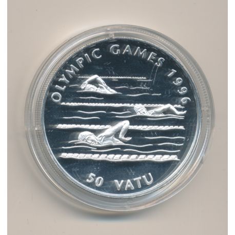 Vanuatu - 50 Vatu 1994 - Natation - Jeux Olympique 1996 - argent 