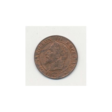 1 Centime Napoléon III - Tête laurée - 1862 BB Strasbourg