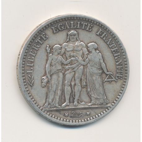 5 Francs hercule - 1849 A Paris - 2e République - TB+
