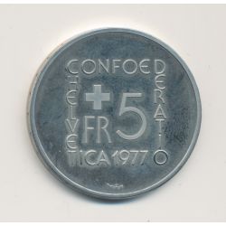 Suisse - 5 Francs - 1977 - 150e anniversaire de la mort Johann Heinrich Pestalozzi - cupronickel - SUP