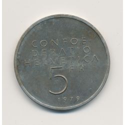 Suisse - 5 Francs - 1979 - Albert Einstein - cupronickel - SUP