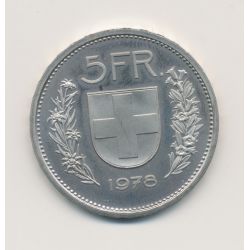 Suisse - 5 Francs 1978 - cupronickel - FDC/Proof