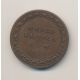 Vatican - 1/2 Baiocco 1825 - Leo XII - bronze - TTB+