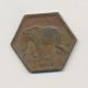 Congo Belge - 2 Francs 1943 - éléphant - Laiton - TTB 