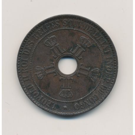 Congo Belge - 10 Centimes 1888 - bronze - TTB+ 