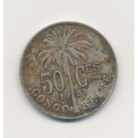 Congo Belge - 50 Centimes 1923 - cupronickel - TB