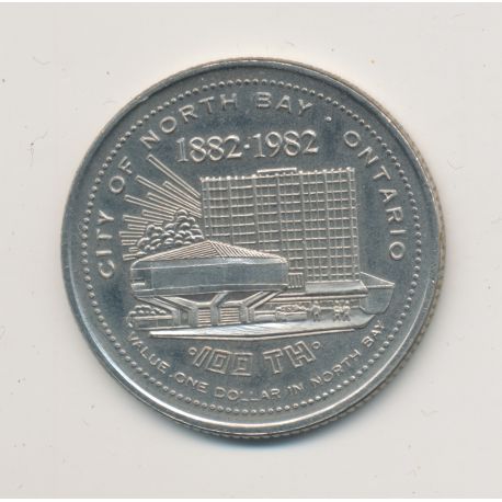 Token - 1 Dollar - North bay Ontario - 1981 - nickel - SUP