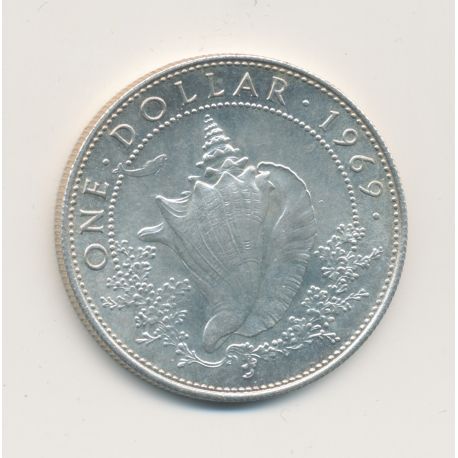 Bahamas - 1 Dollar - 1969 - argent - SUP
