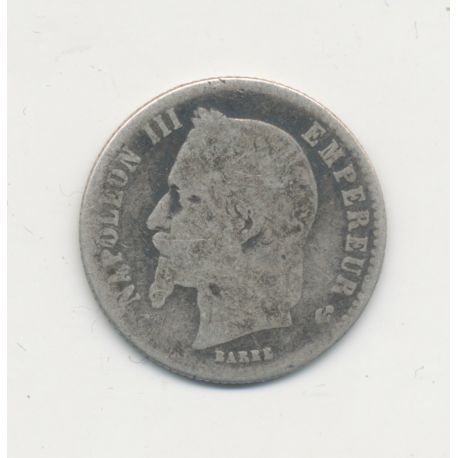 50 centimes Napoléon III - 1866 BB Strasbourg - Tête laurée - TB