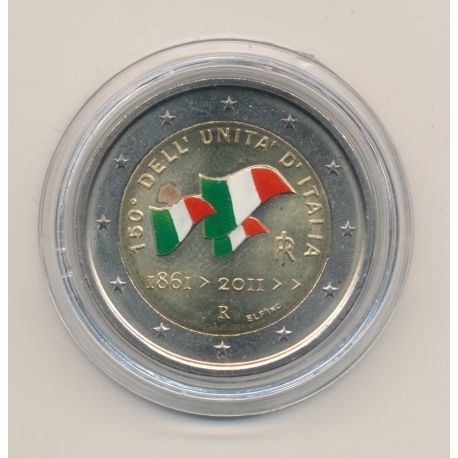 2 Euro couleur - Italie 2011 - 150e anniversaire unification