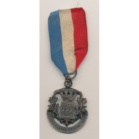 Médaille - Caisse écoles 17e arrondissement 1909 - ordonnance