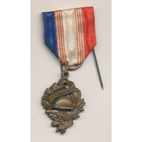 Médaille - Union nationale des combattants - revers uniface