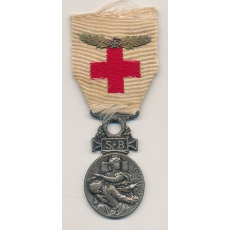 Médaille - Croix rouge - 1864-66 - Secours aux bléssés - ordonnance