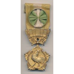 Médaille - Collectivités locales avec rosette - grand module - ordonnance