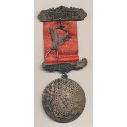 Médaille Maçonnique - Loge Strafford - agrafe C.H.P avec 2 plumes - Missouri - Etats-Unis