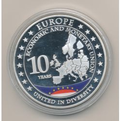 Médaille - 10 ans Union européenne - Monaco - cupronickel - 49mm