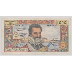 5000 Francs Henri IV - 6.06.1957 - TTB+ - W.16