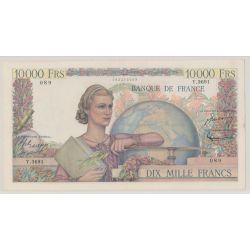 10000 Francs Génie - 4.12.1952 - TTB/TTB+ - Y.3691