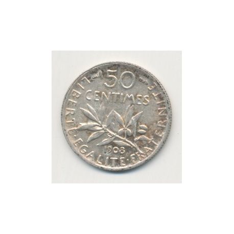 50 Centimes Semeuse - 1908
