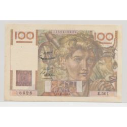 100 Francs Jeune paysan - 2.10.1952 - filigrane inversé - TTB