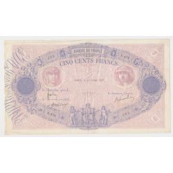 500 Francs Bleu et Rose - 31 Juillet 1917 - N.478 - TTB+