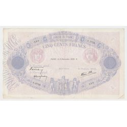500 Francs Bleu et Rose - 9.11.1939 - A.3756 - TTB