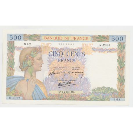 500 Francs La Paix - 6.2.1941 - M.2327 - SUP+