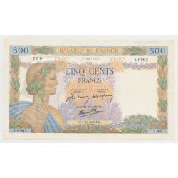 500 Francs La Paix - 1.10.1942 - S.6963 - SUP