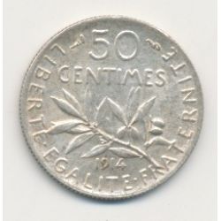 50 Centimes Semeuse - 1914