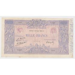 1000 Francs bleu et Rose - 26.6.1926 - T.2497 - TB/TTB