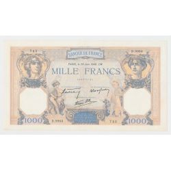 1000 Francs Cérès et mercure - 20.6.1940 - D.9984 - TTB+