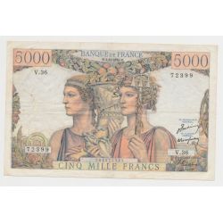 5000 Francs Terre et Mer - 3.11.1949 - V.36 - TTB
