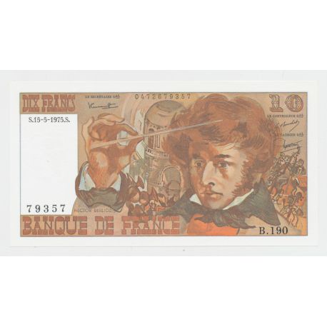 10 Francs Berlioz - 3.7.1975 - V.201 - SPL