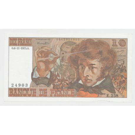 10 Francs Berlioz - 6.11.1975 - NEUF