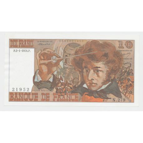 10 Francs Berlioz - 2.1.1976 - NEUF
