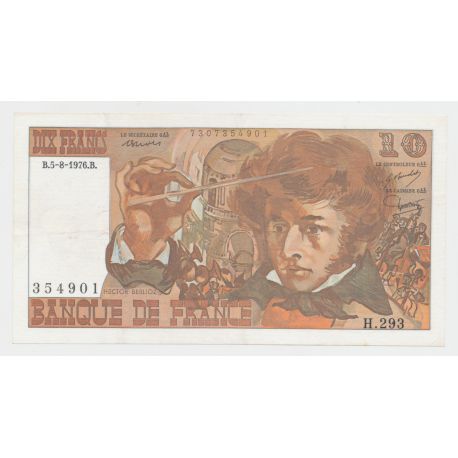 10 Francs Berlioz - 5.8.1976 - SUP