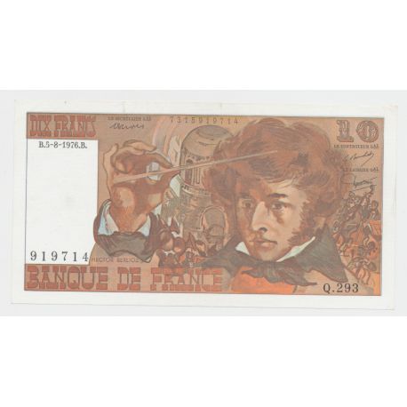 10 Francs Berlioz - 5.8.1976 - NEUF