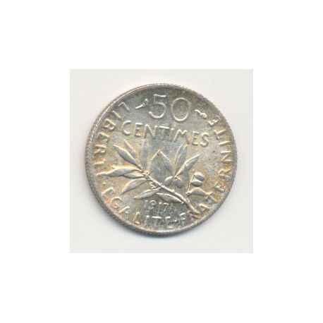 50 Centimes Semeuse - 1917