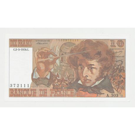 10 Francs Berlioz - 6.7.1978 - A.303 - SPL